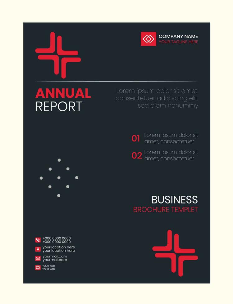 Annual Report Templet vector