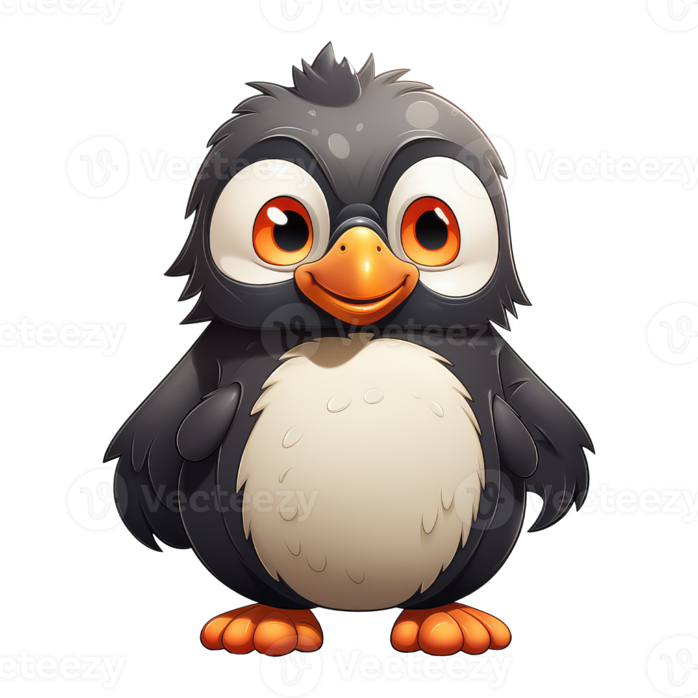 cute penguin . AI Generated png