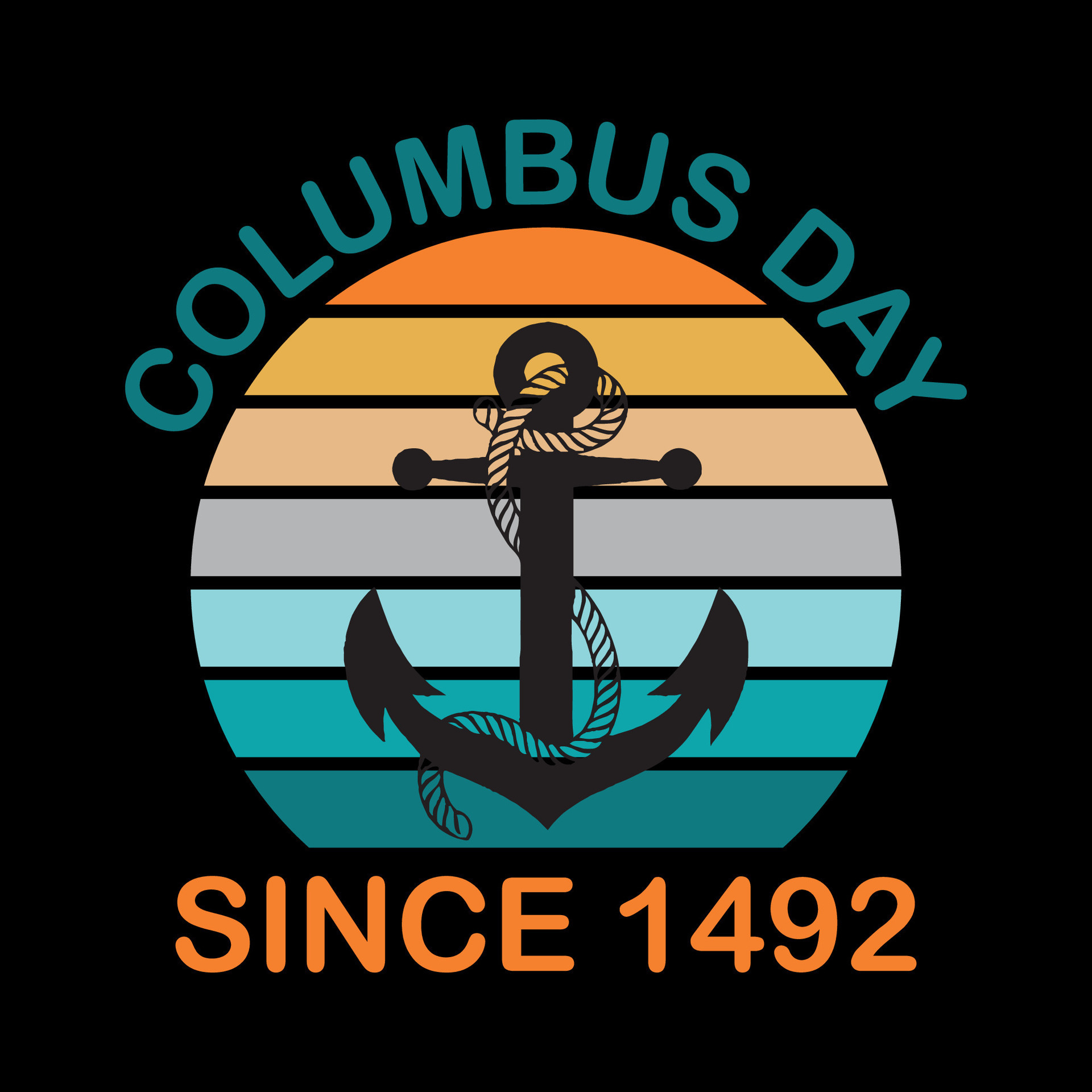 Happy columbus day t shirt design, Happy columbus day usa america