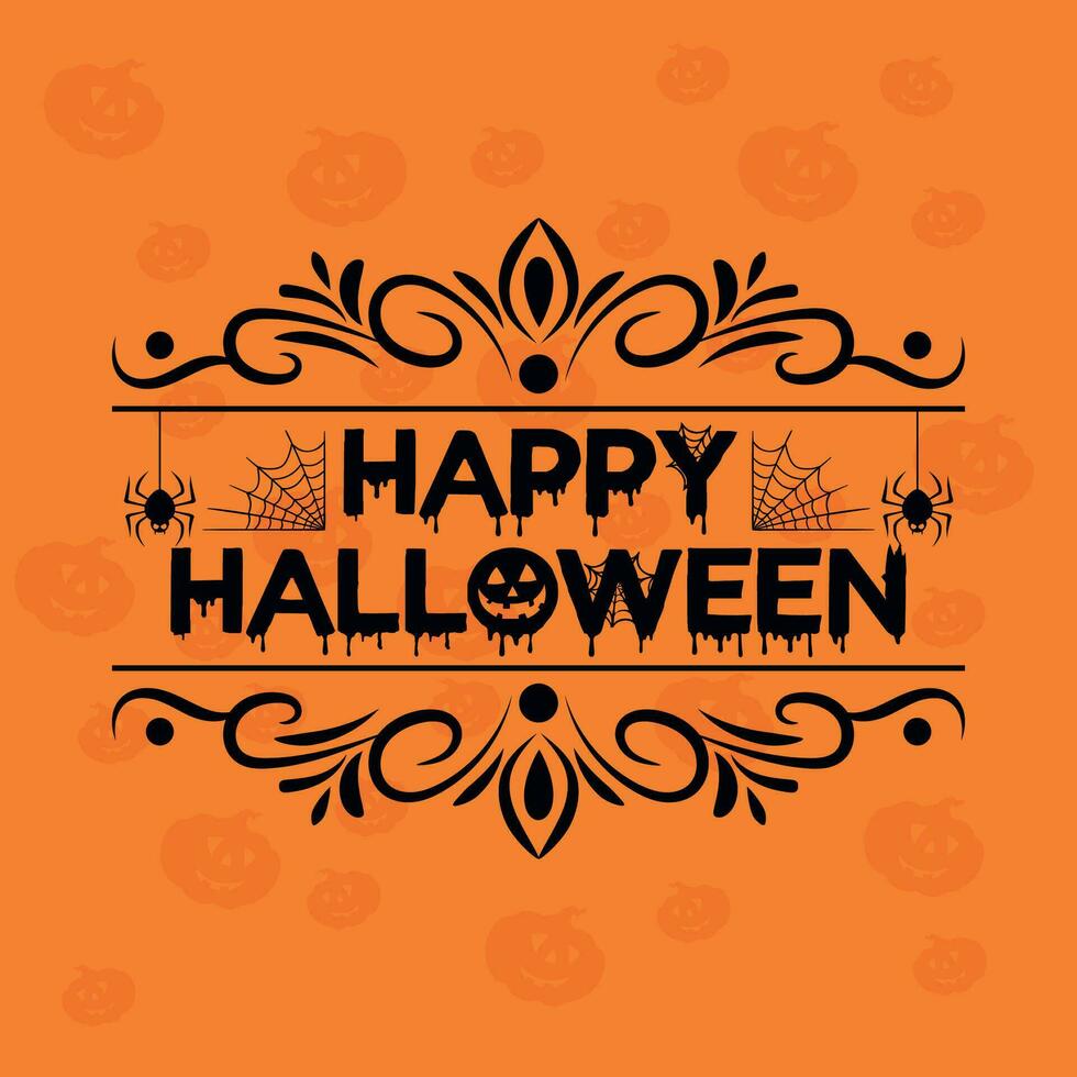 hand drawn vintage happy halloween celebration with night, halloween t-shirt vector