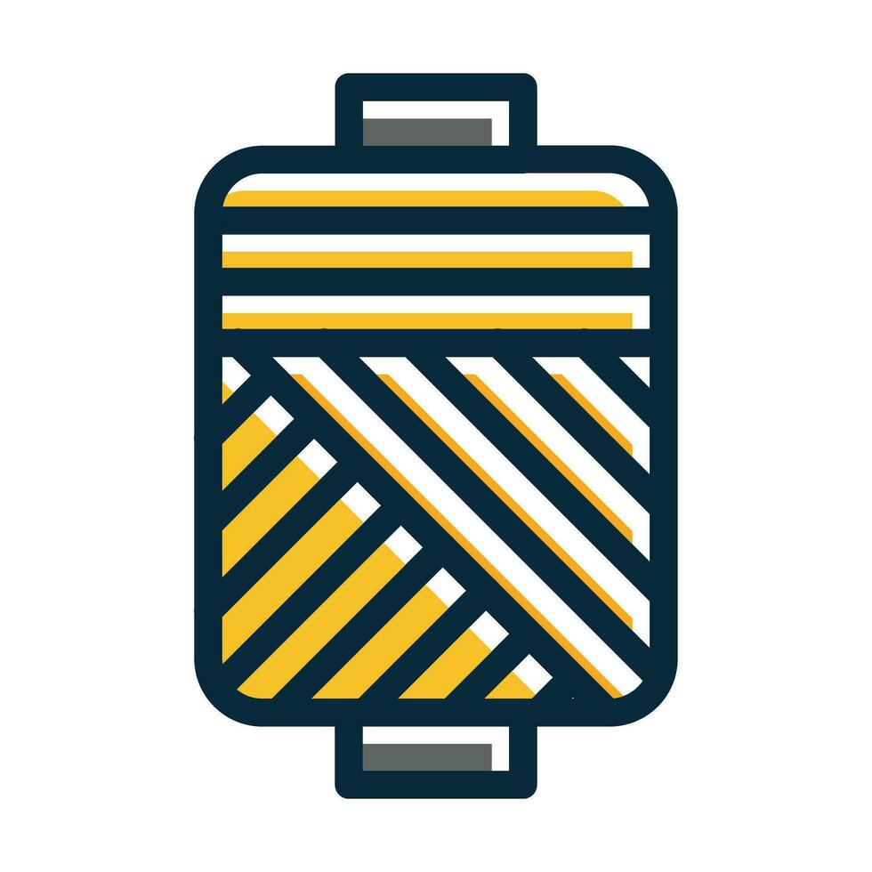 Bobbin Vector Thick Line Filled Dark Colors Icons For Personal And Commercial Use.