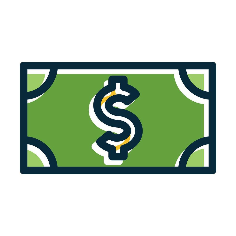 Money Vector Thick Line Filled Dark Colors Icons For Personal And Commercial Use.
