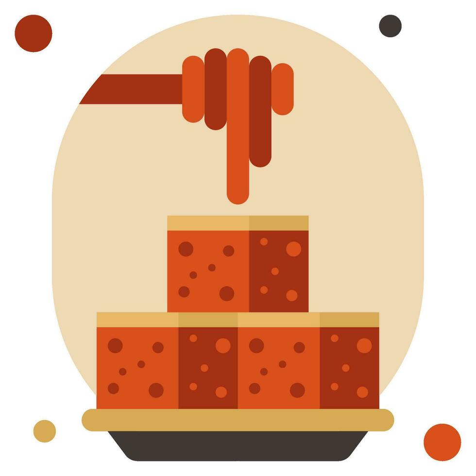 pan de maíz icono ilustración, para uiux, web, aplicación, infografía, etc vector