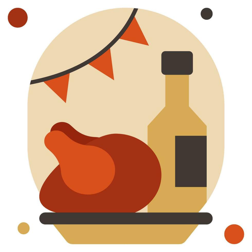 banquete icono ilustración, para uiux, web, aplicación, infografía, etc vector