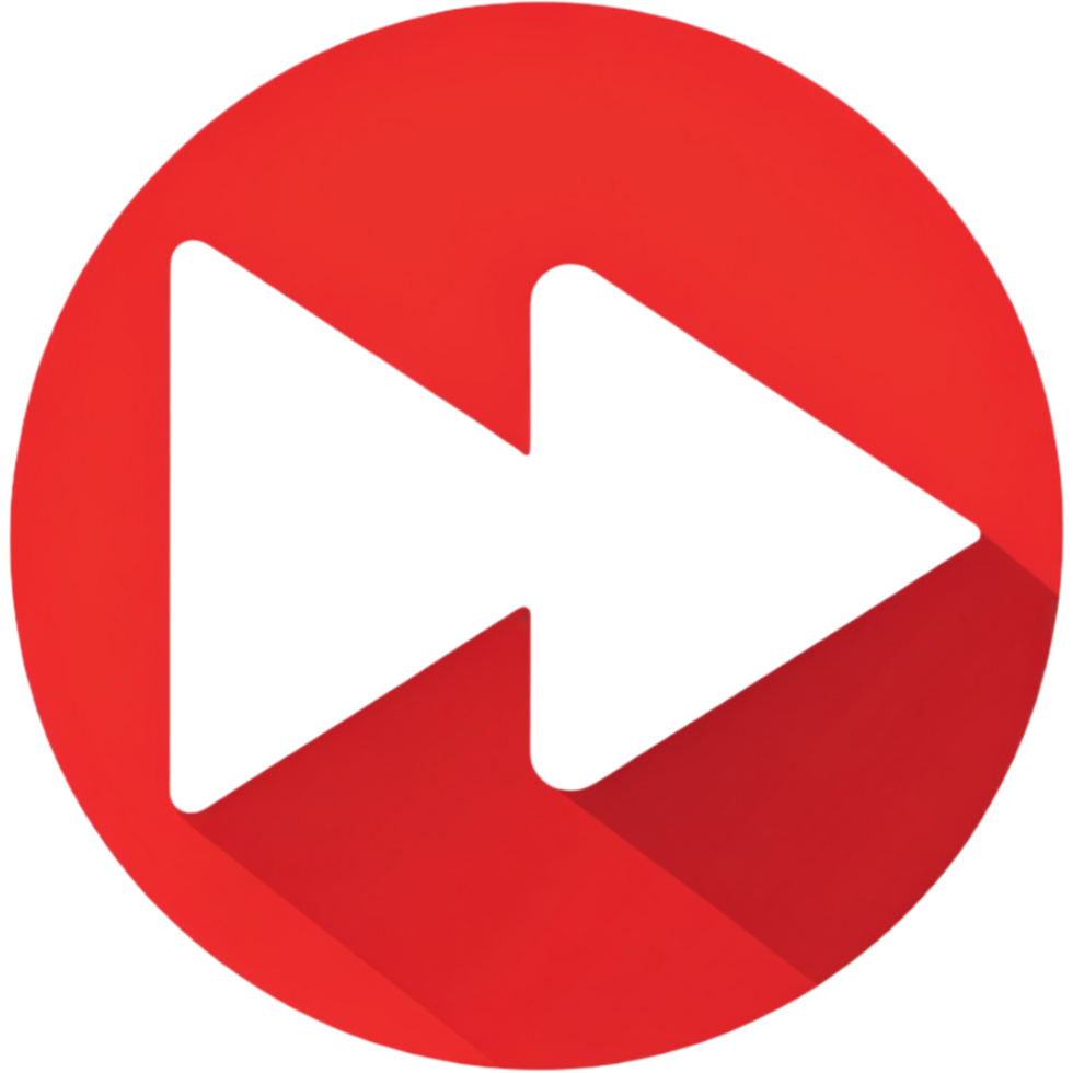 Flat design red arrow icon. AI Generative png