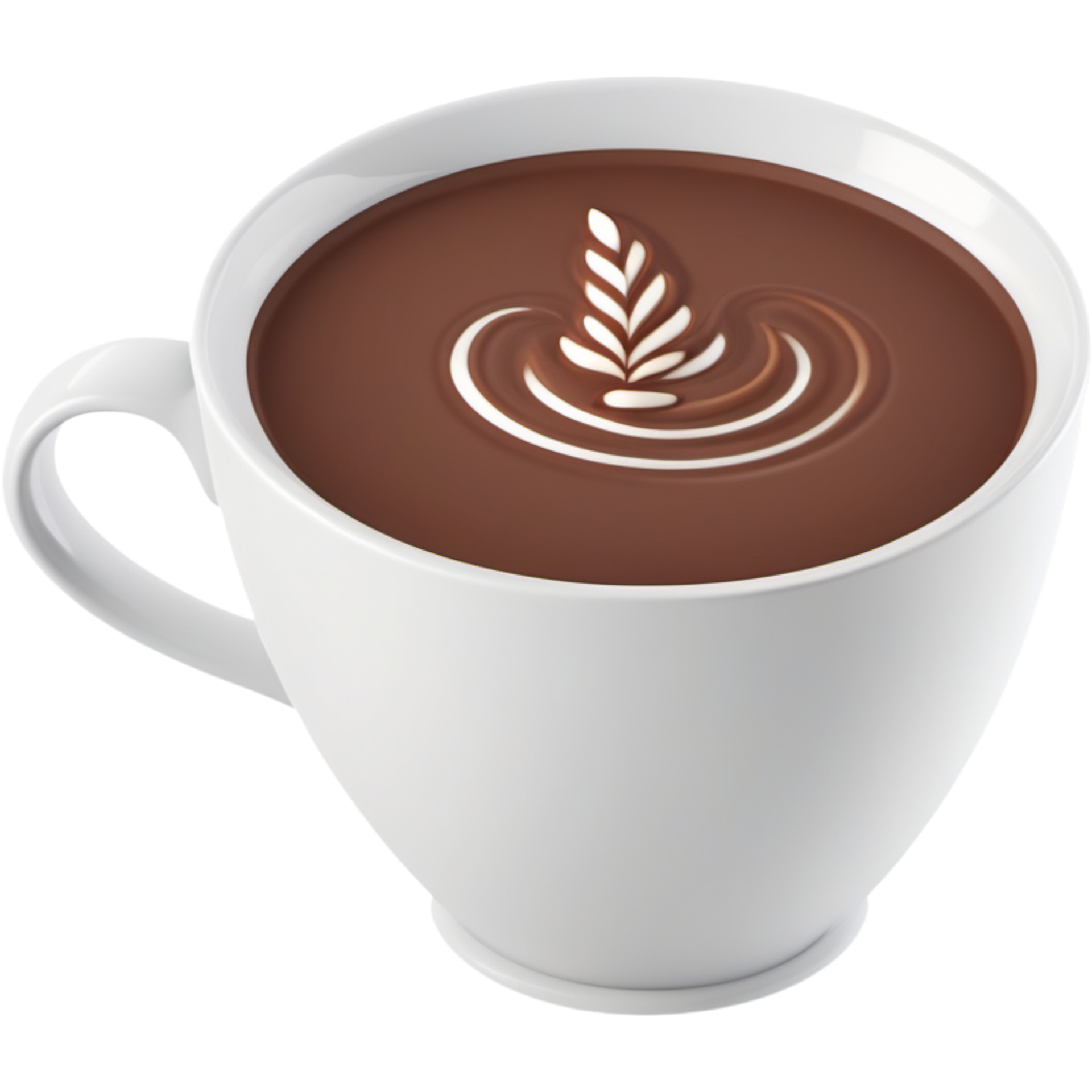 Delicious Hot chocolate in cup. AI Generative 33000253 PNG
