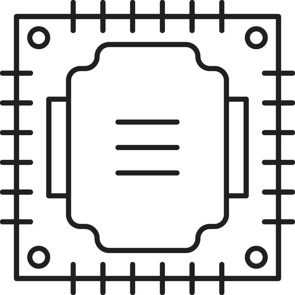 Processor icon. Software processor icon vector