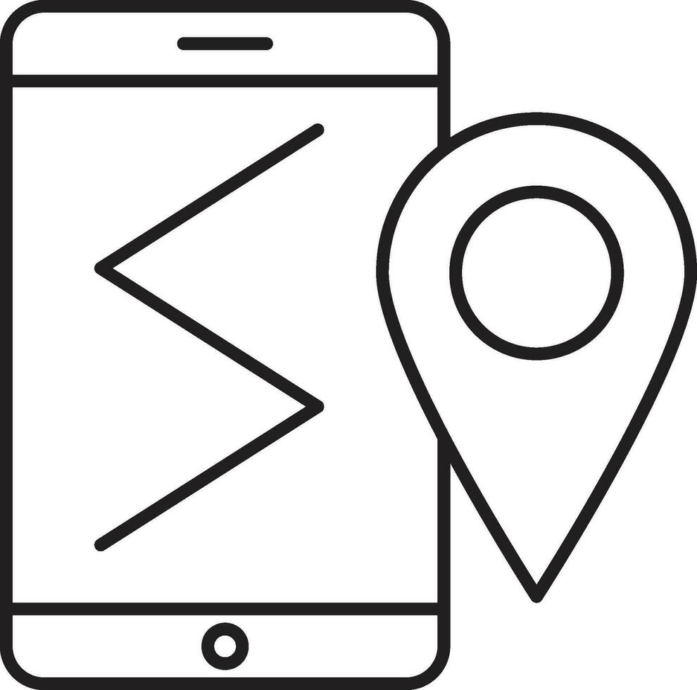 digital map icon. navigation icon vector