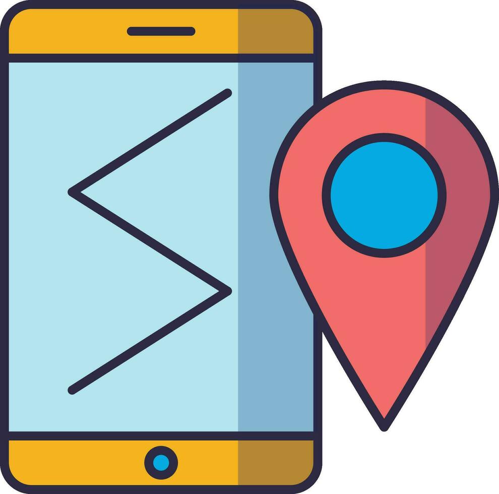 digital map icon. navigation icon vector