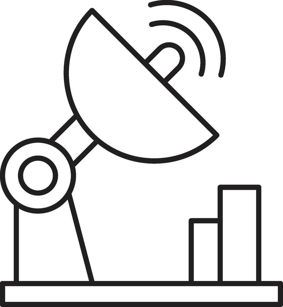 Satellite antenna icon. antenna or satellite icon vector