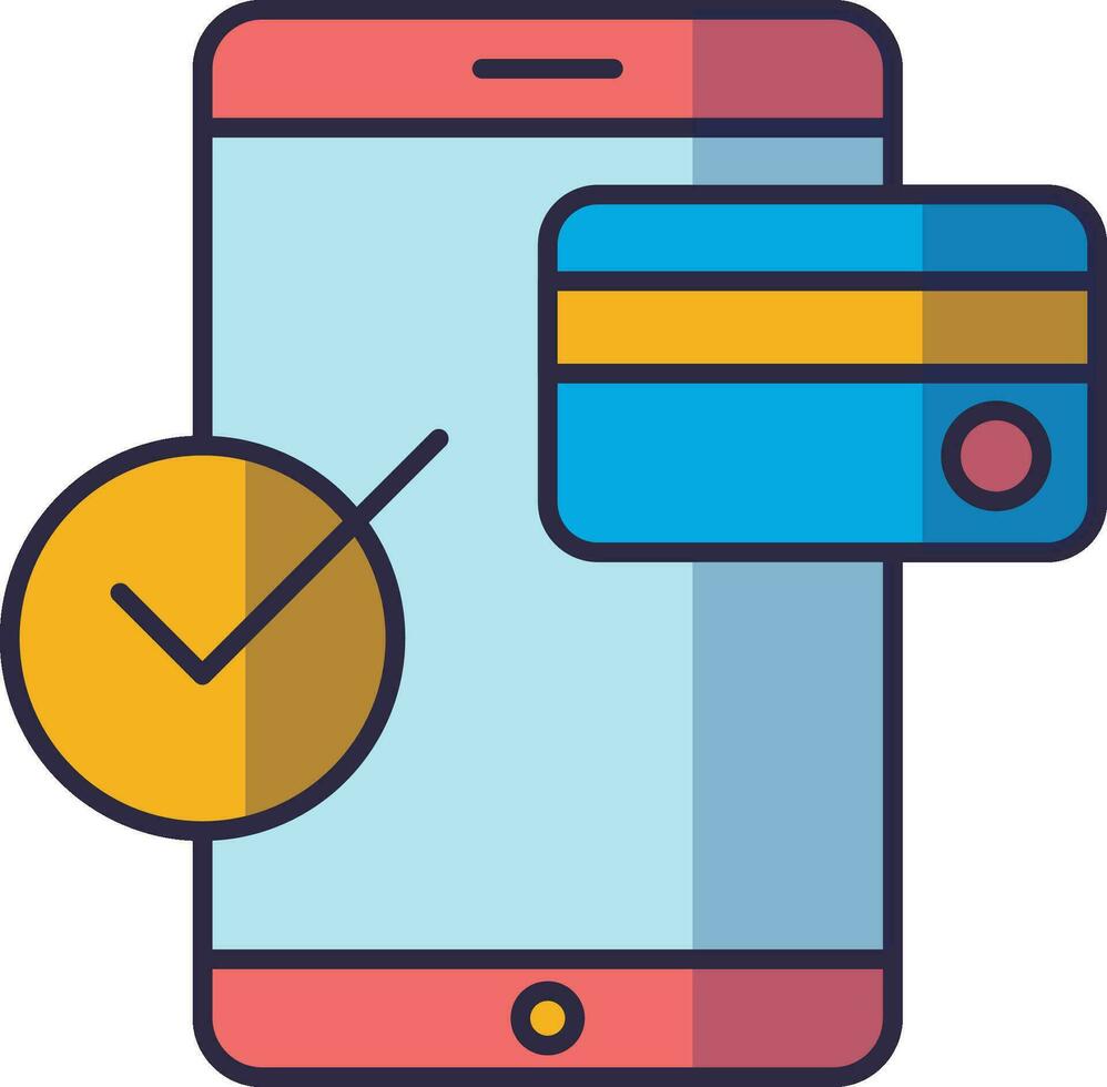 Mobile Payment Icon. Payment with smartphone icon vector