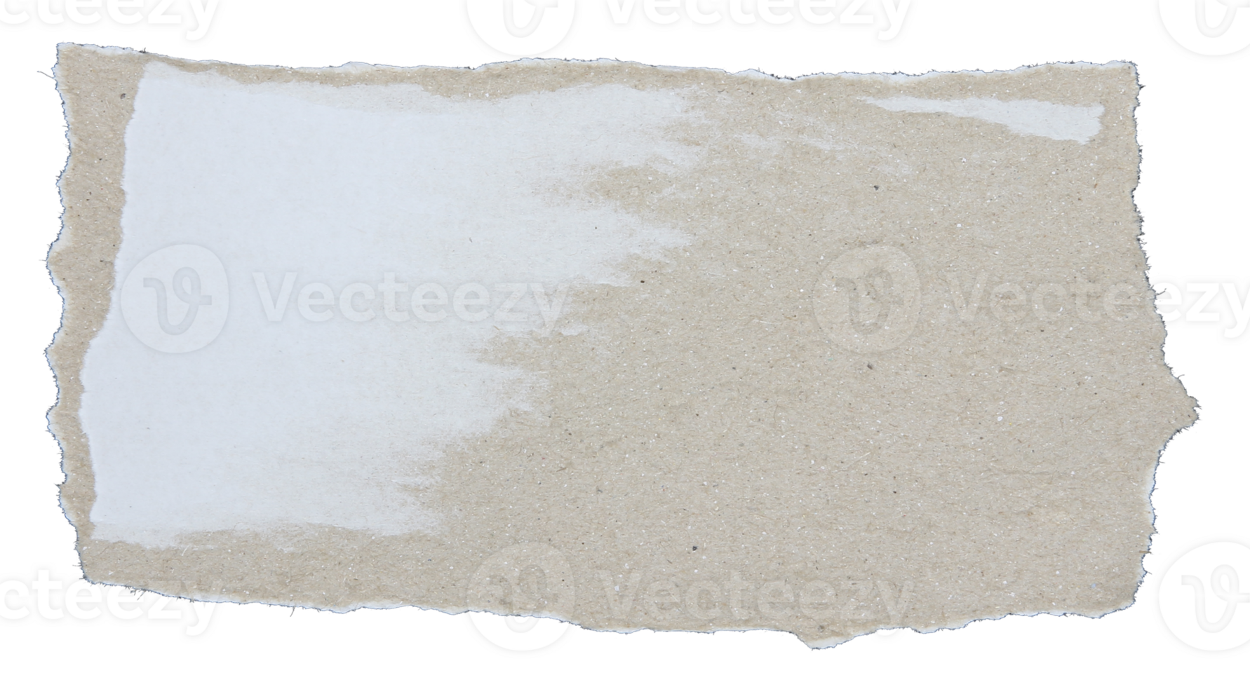 Pieces of torn scrapbook paper on transparent background png file