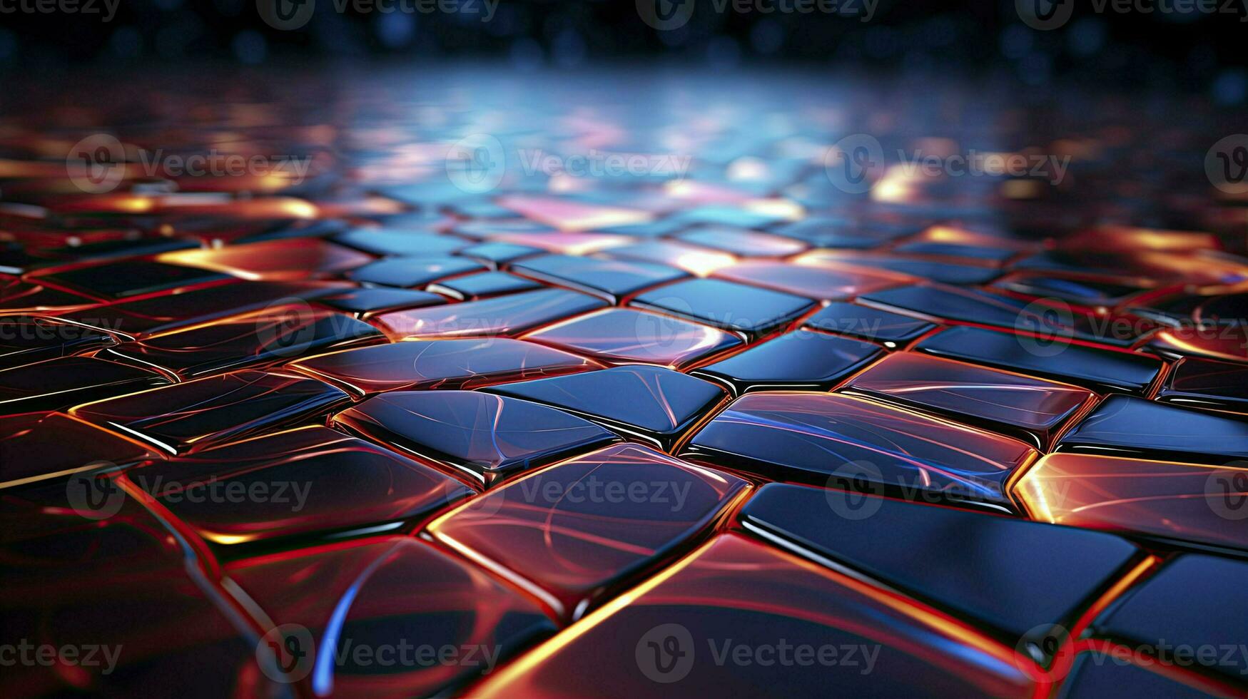 Modern digital abstract 3D background. Can be used in the description of network abilities, technological processes.  AI Generative photo