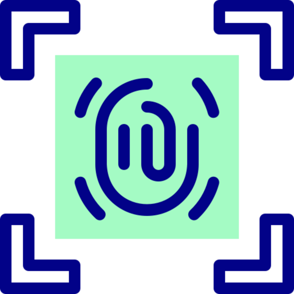 fingerprint scanner icon design png