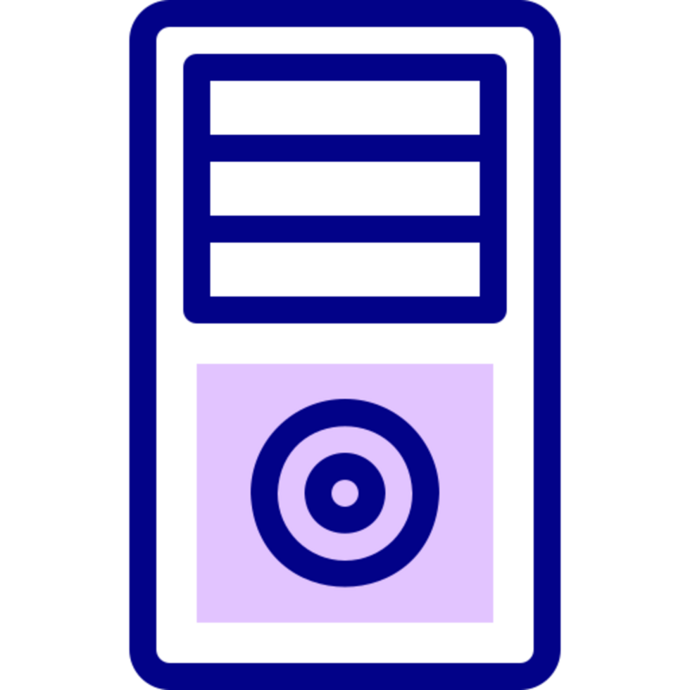 Computer Turm Symbol Design png