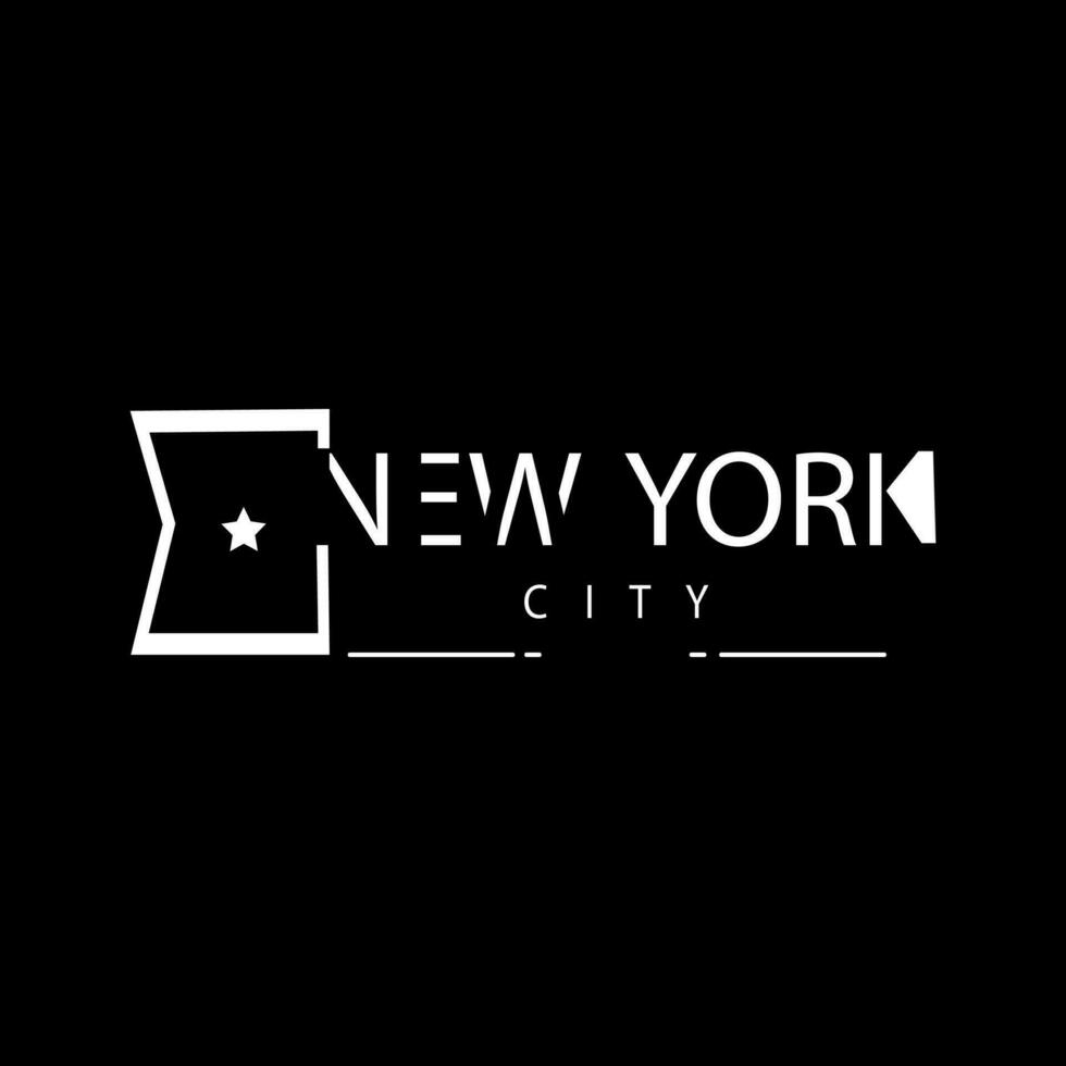 vector t camisa diseño nuevo York ciudad logo tipo.