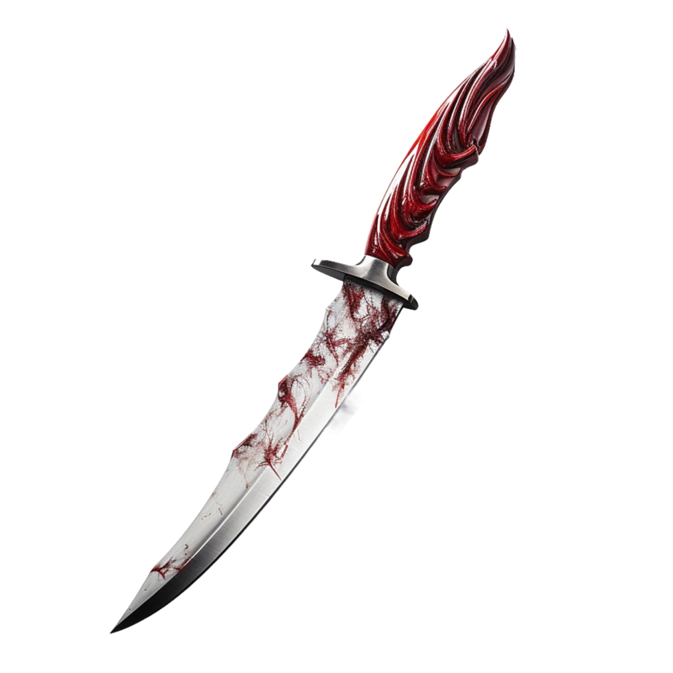 Knife isolated on a transparent background AI Generative png