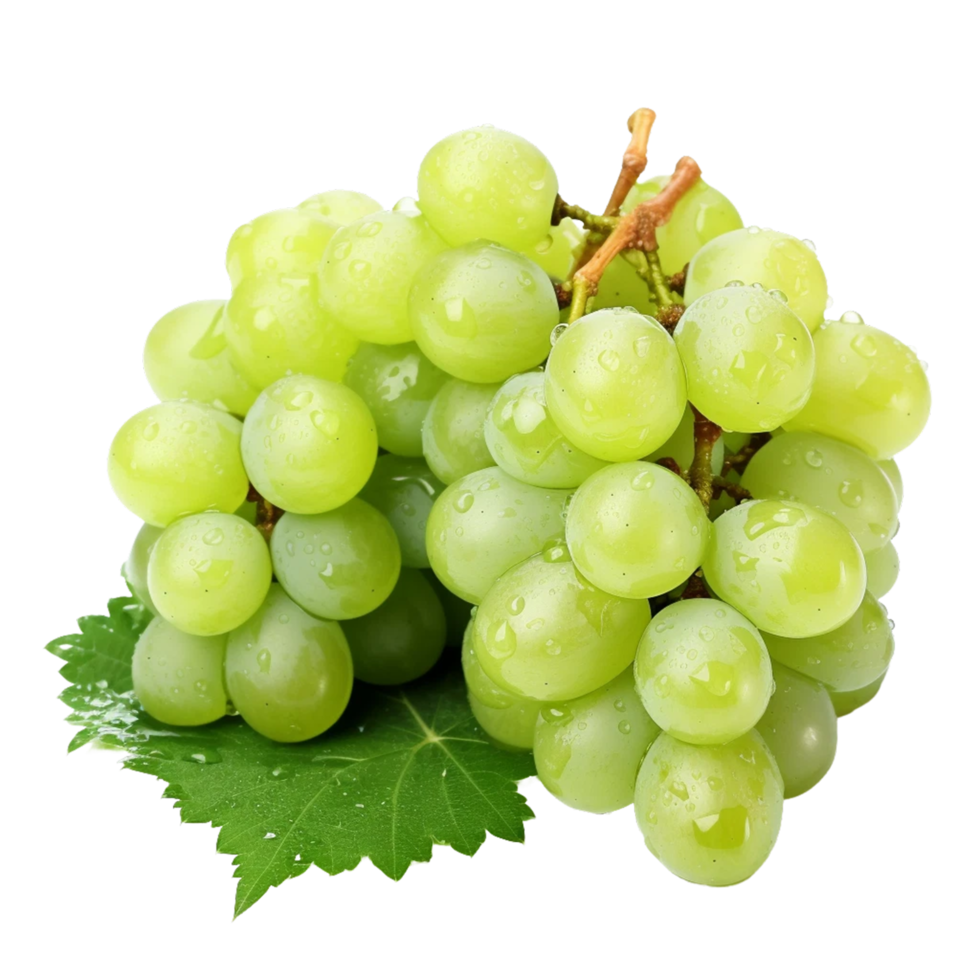 bunch of grapes isolated on a transparent background AI Generative png