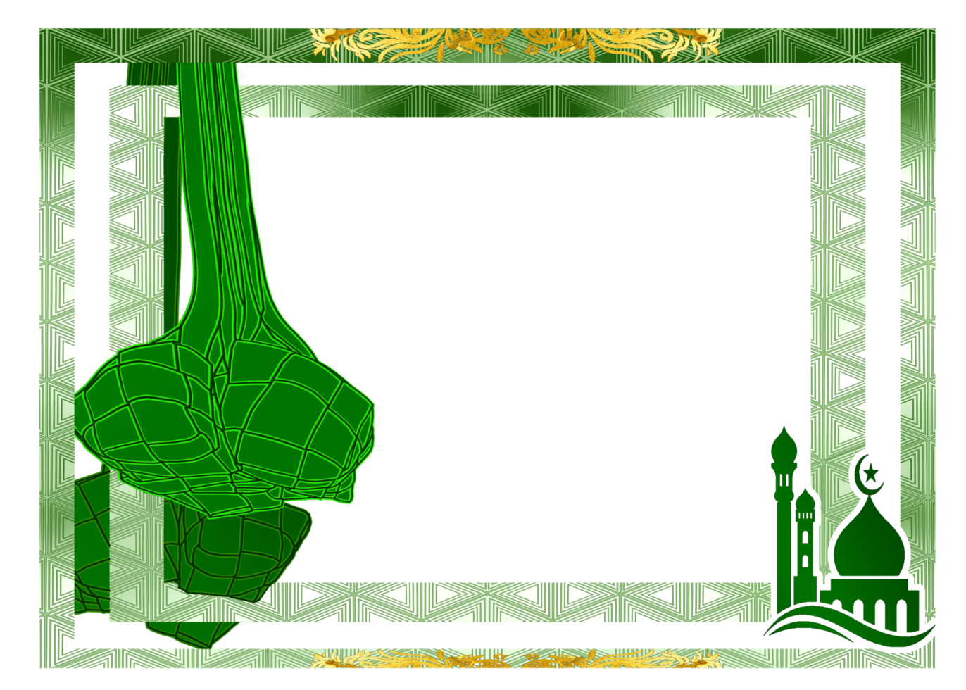 template border frame Islamic png