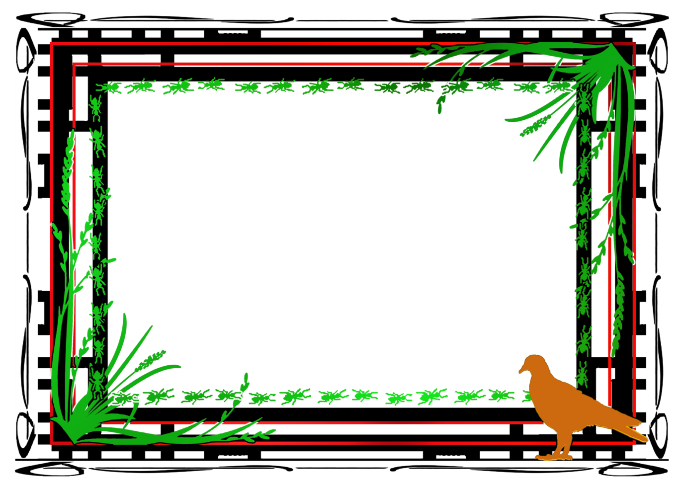 template frame border had animal icon png