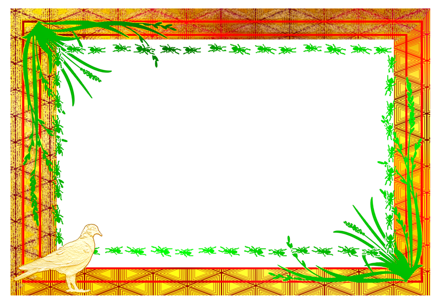 template frame border had animal icon png