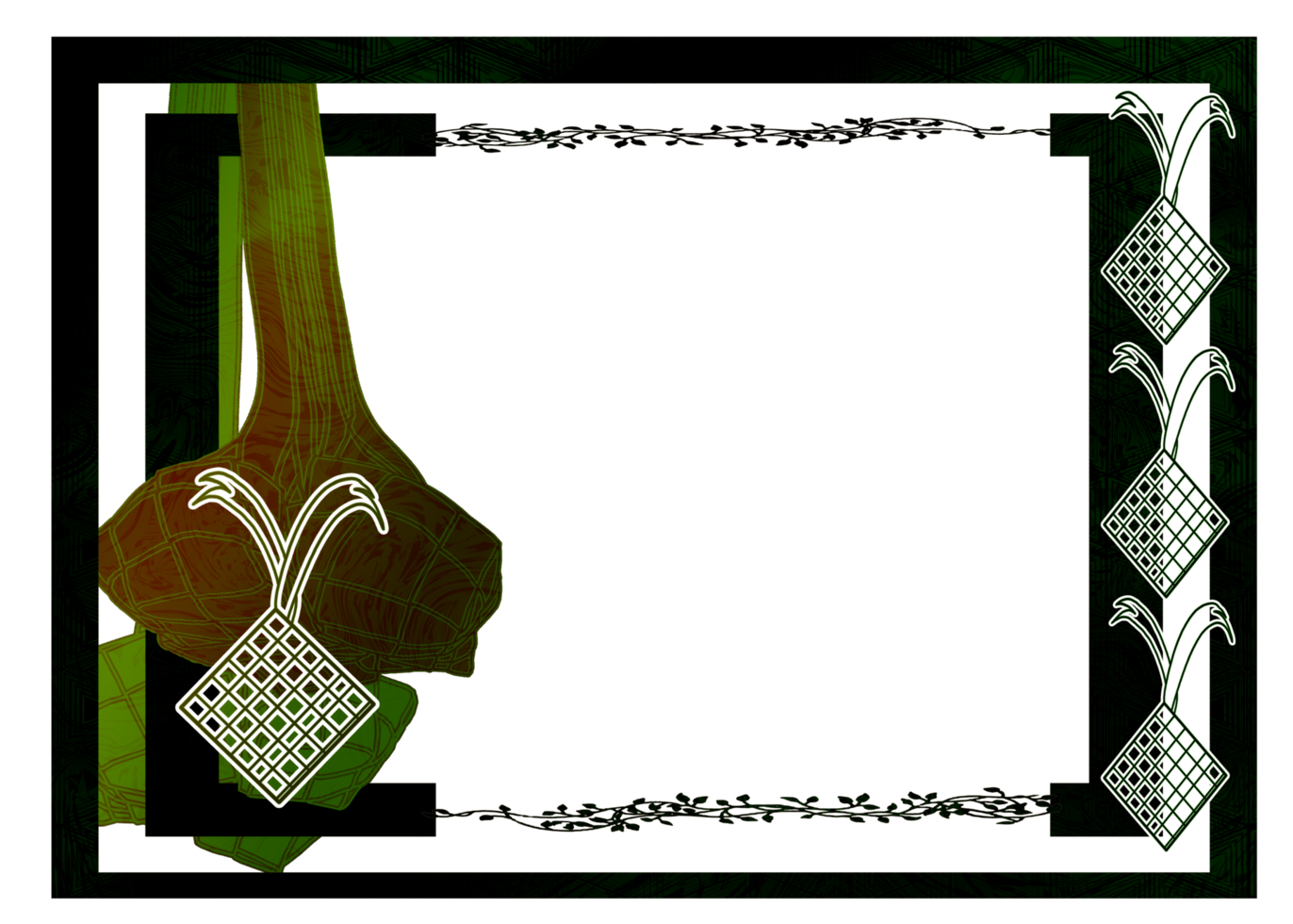 template border frame Islamic png