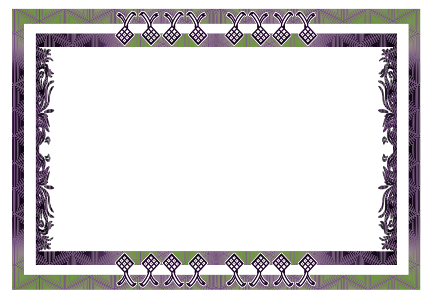 template border frame Islamic png