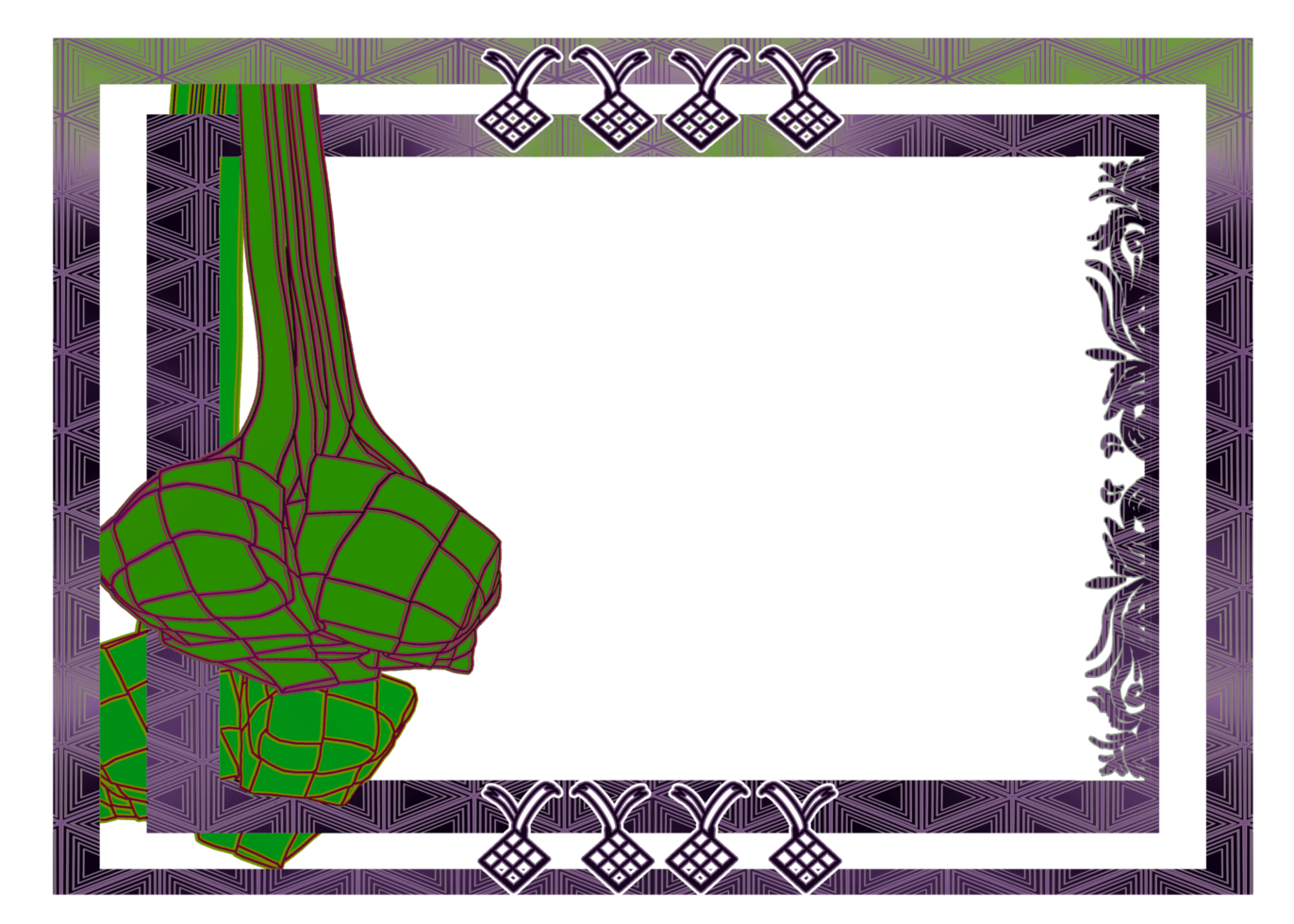 template border frame Islamic png