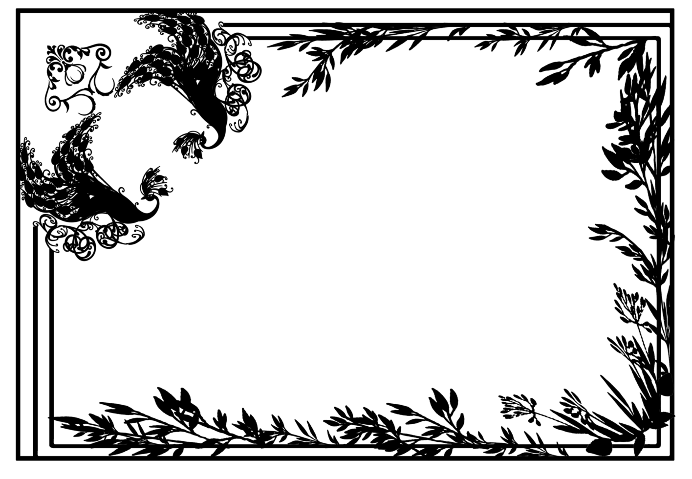 template frame border had animal icon png