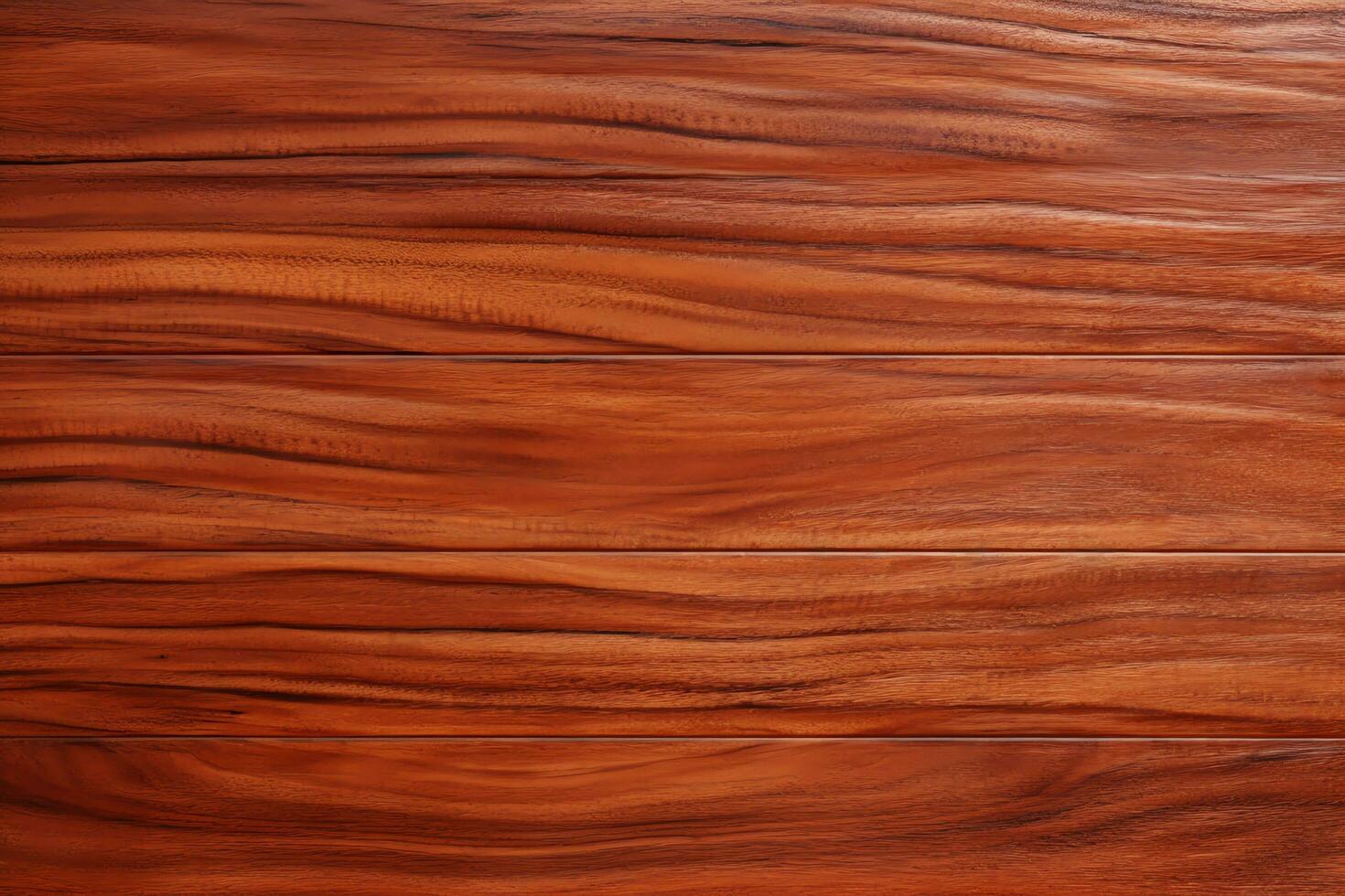 Sapele wood exhibiting a medium reddish brown hue and distinct figure wood texture, AI Generated photo