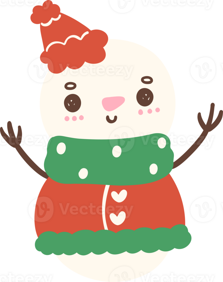 Cute Christmas Snowman png