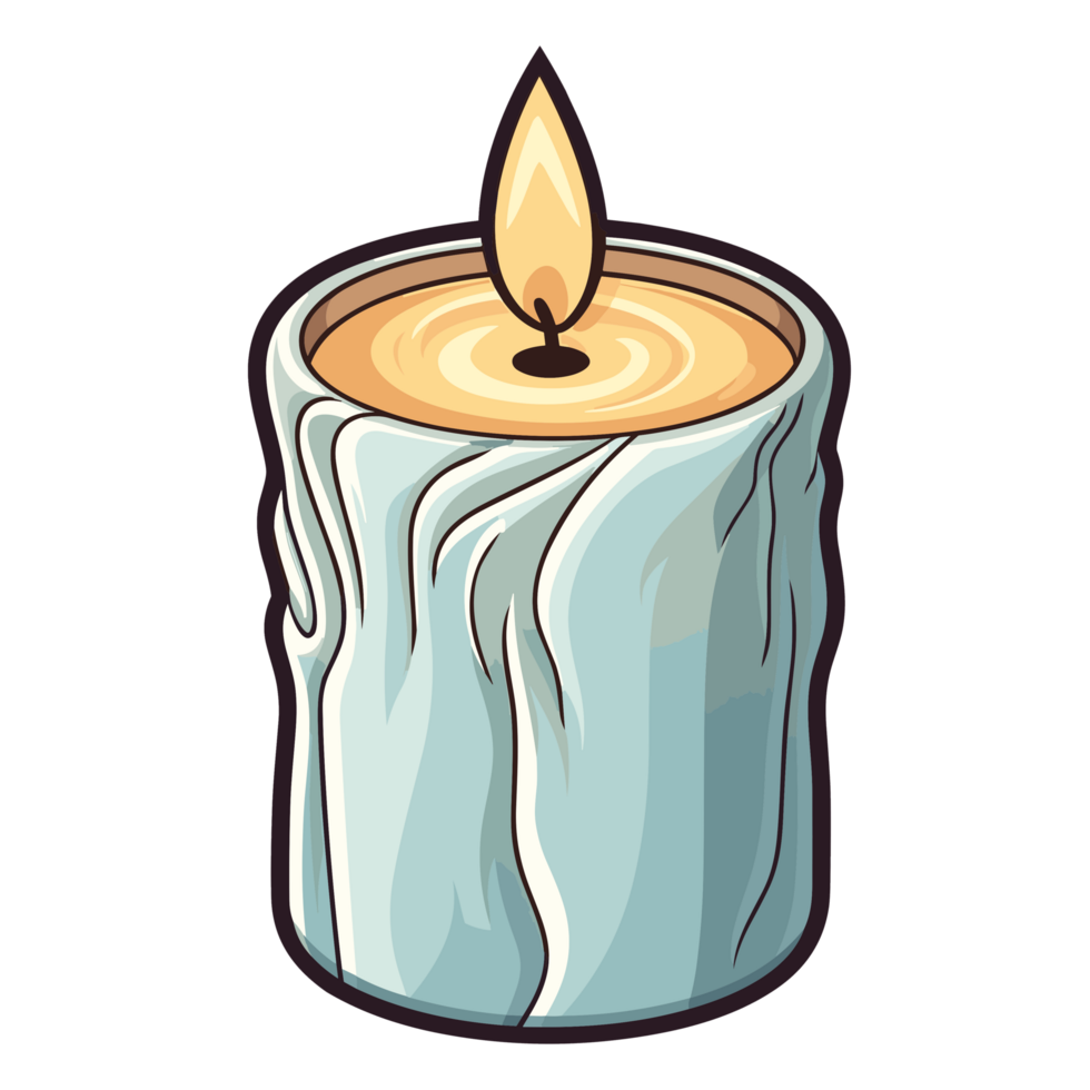 Beautiful Candle Clipart - Ai Generative png