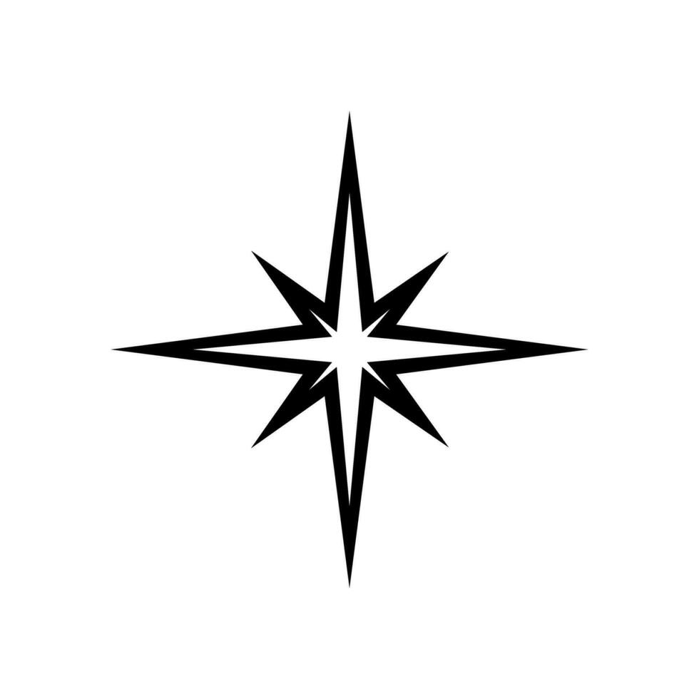 destellos icono vector. centelleo estrellas ilustración signo. brillante Estallar símbolo. estrella logo. vector