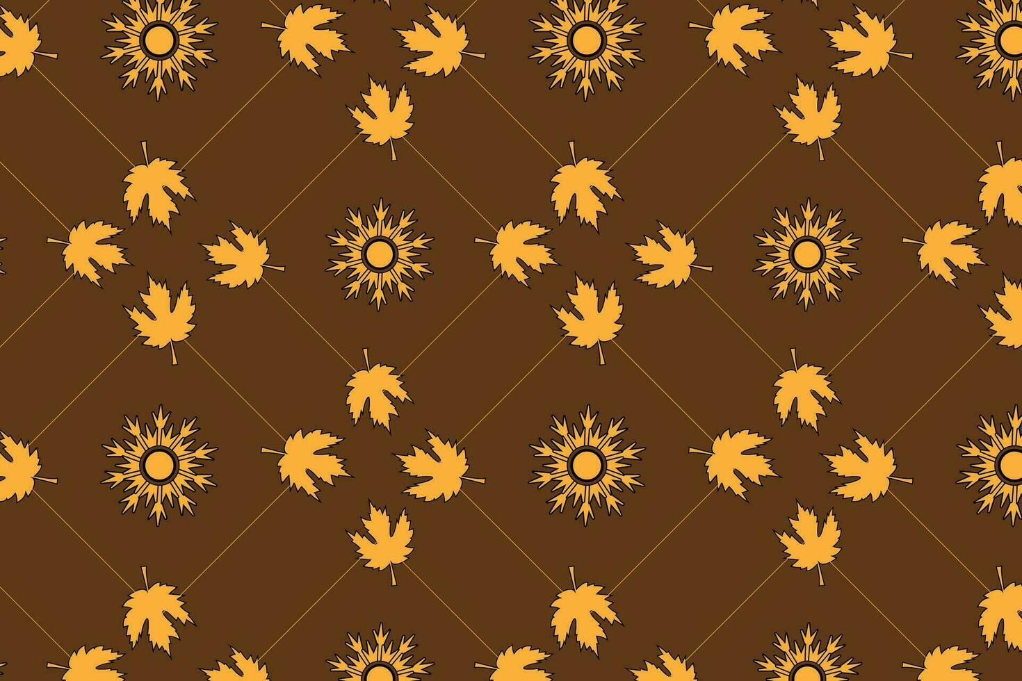 Autumn Floral pattern background. Seamless pattern design for fabric, tiles, wallpaper, and wrapping paper vector