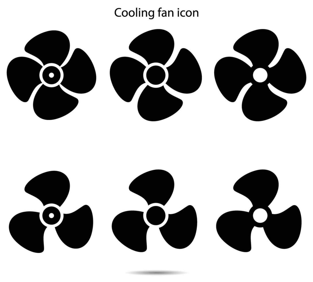 Cooling fan icon, Vector illustration