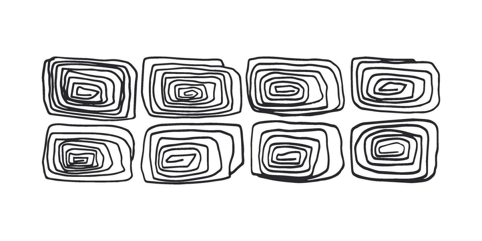 Horizontal pattern, texture, line hand drawn. Hatch drawing pen ink and crosshatch draw pencil sketch Doodle scratch style. Black shape on white background. Vintage graphic design. Vector illustration