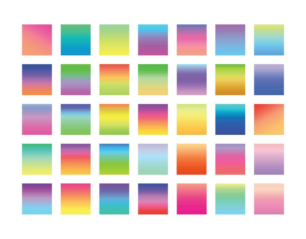 de colores degradado paleta colección vector