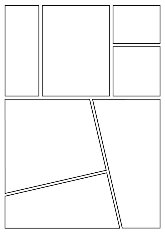 manga guion gráfico diseño a4 modelo para rápidamente crear documentos y cómic libro estilo página 20 vector