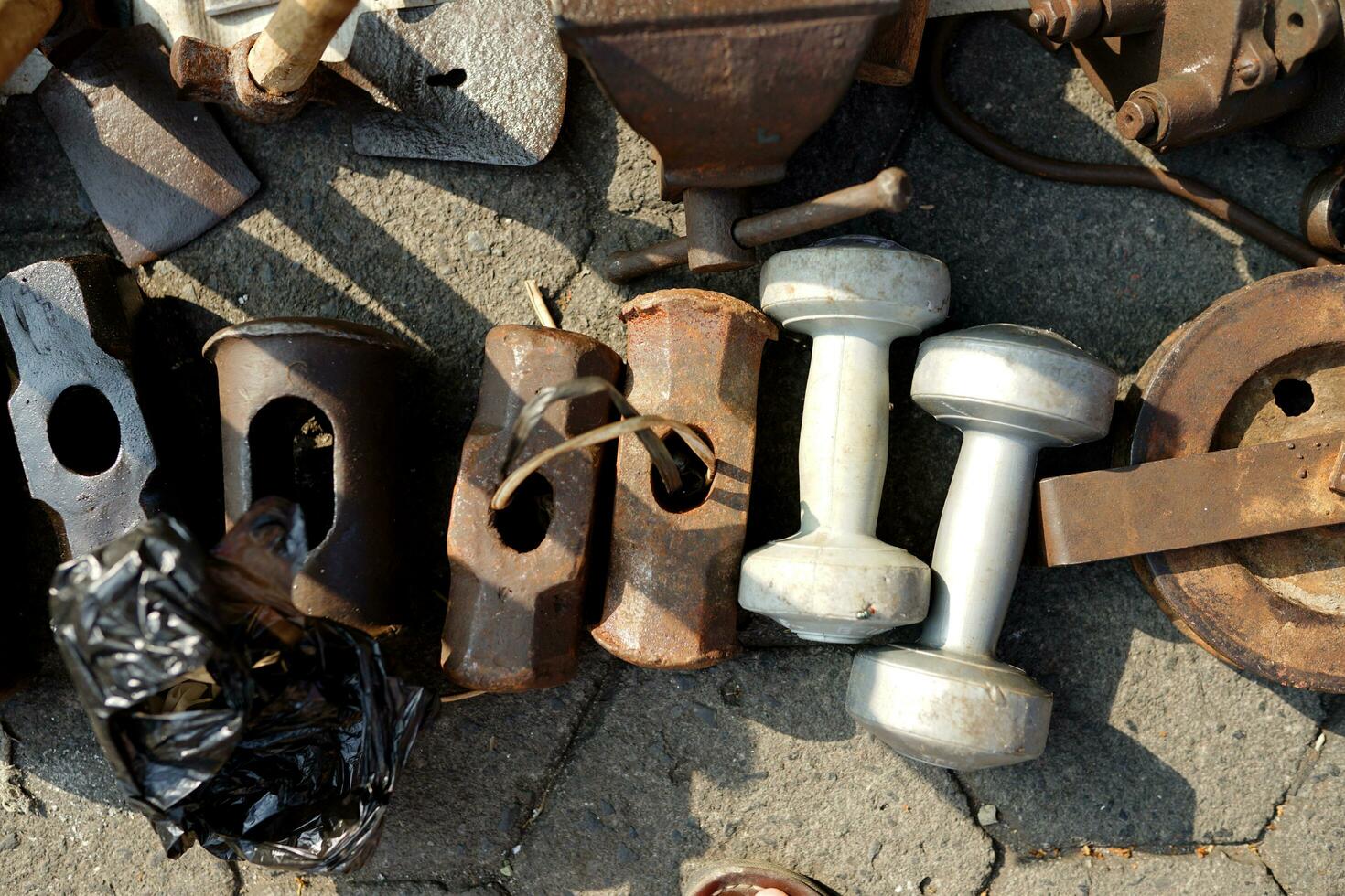 traditional markets, scrap iron and flea goods for resale photo