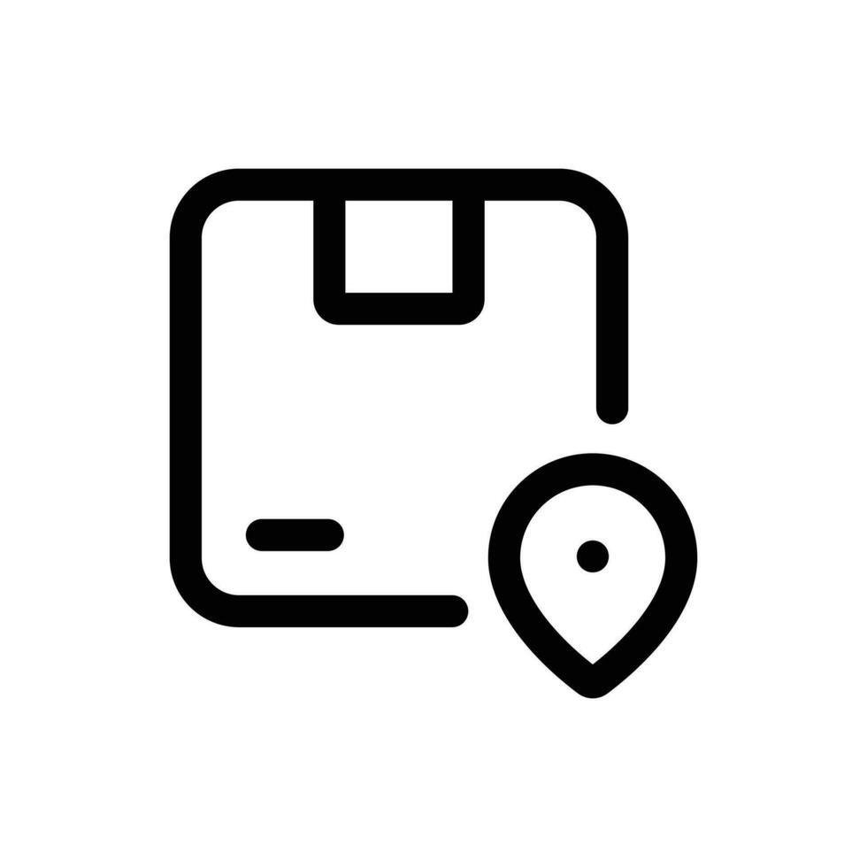 Delivery Location icon in trendy outline style isolated on white background. Delivery Location silhouette symbol for your website design, logo, app, UI. Vector illustration, EPS10.