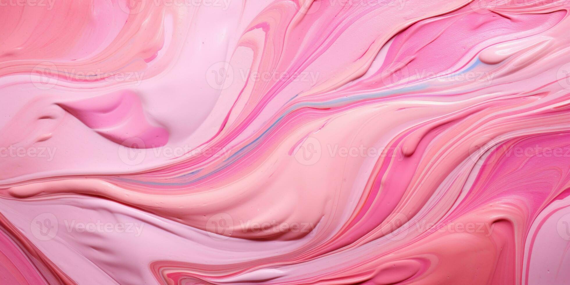 Intricate pattern of intertwining pink waves. AI generative. photo