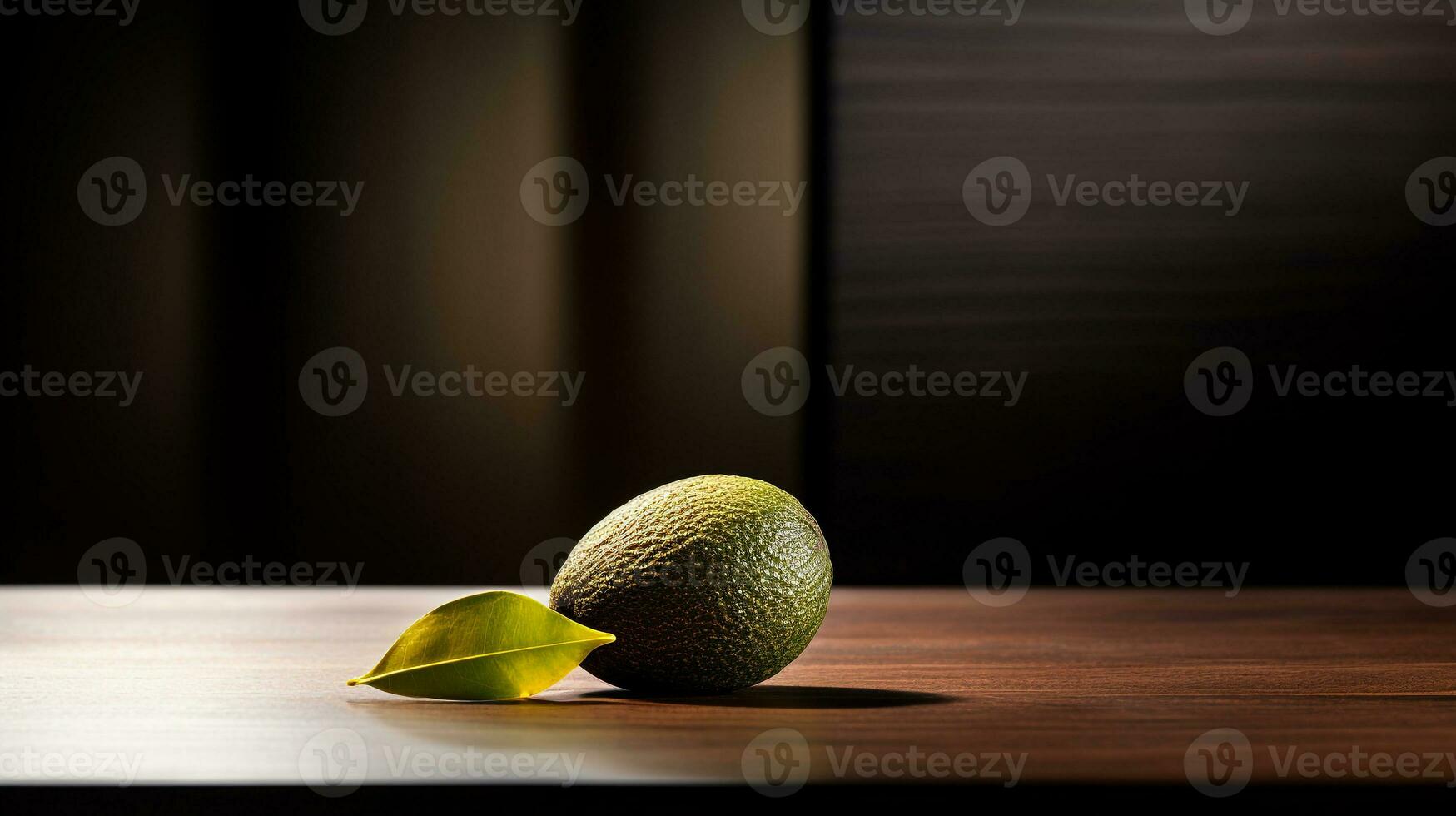 foto de cupuacu Fruta en un minimalista mesa. generativo ai