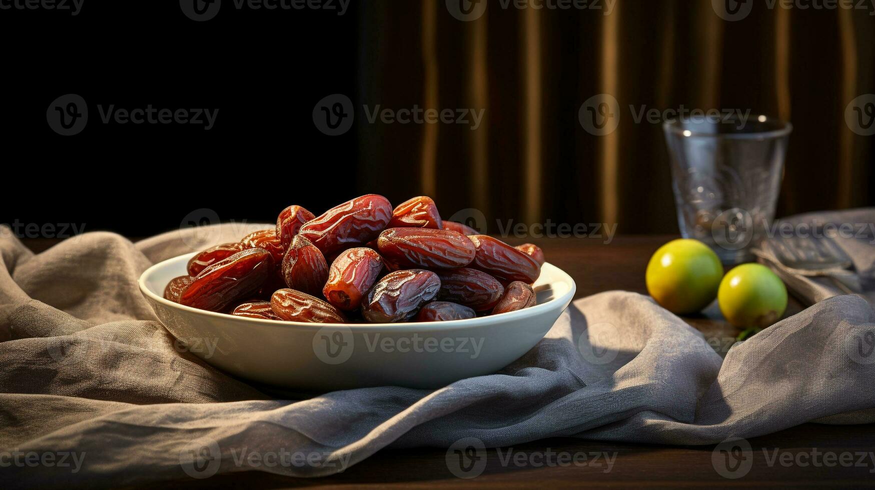 Photo of Date on a minimalist table. Generative AI