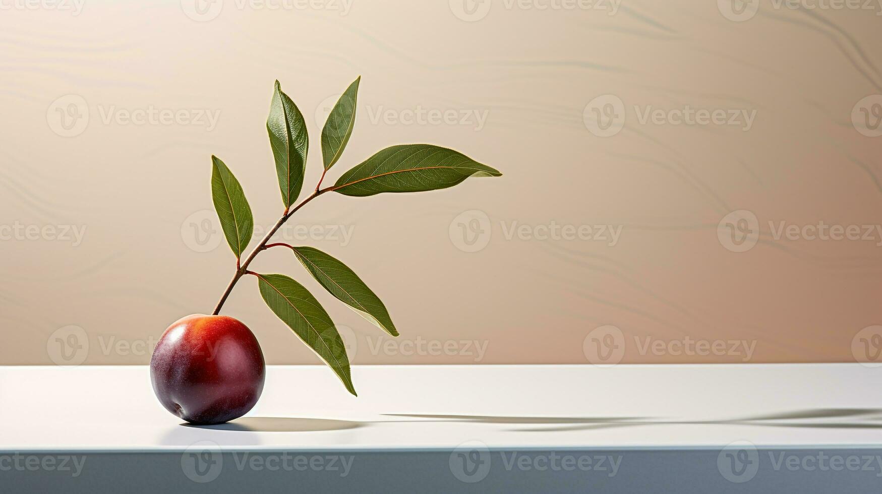 foto de mariano ciruela en un minimalista mesa. generativo ai