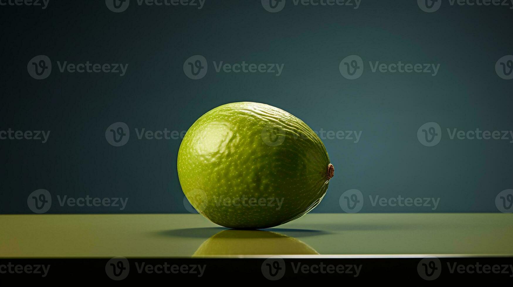 Photo of Maracuja on a minimalist table. Generative AI