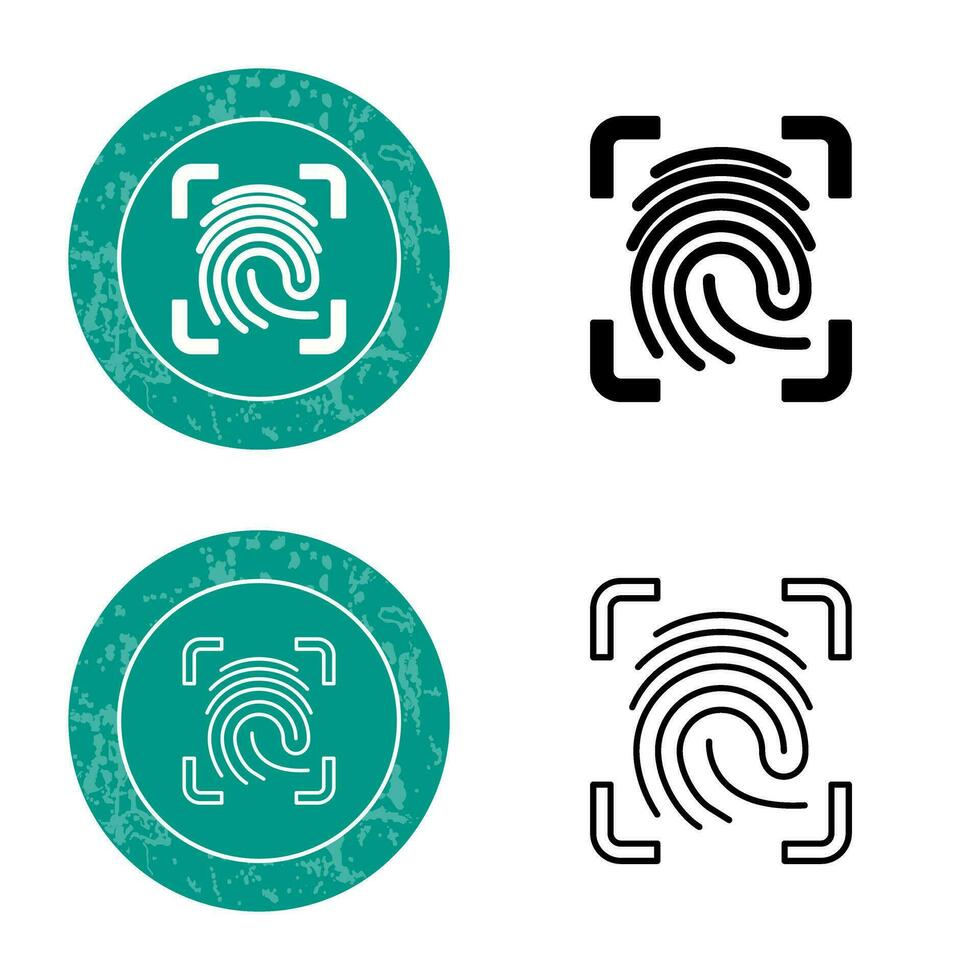 Finger Print Vector Icon