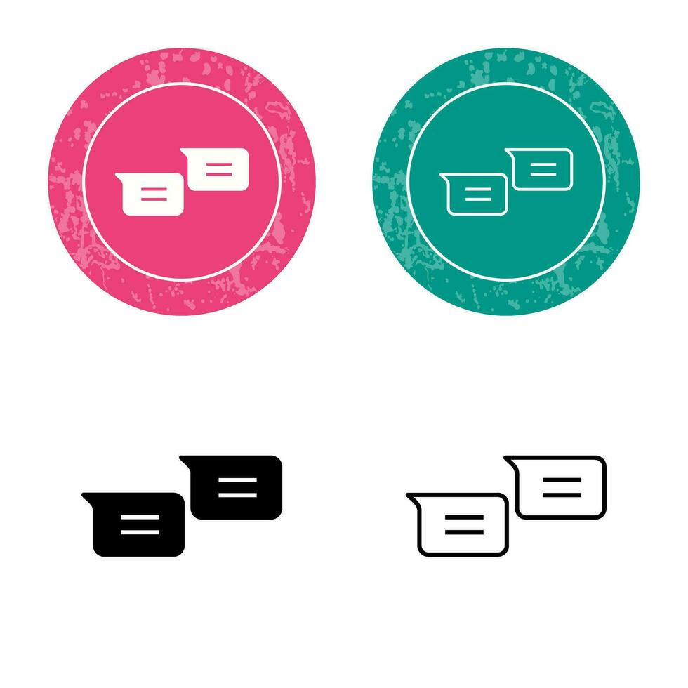 Unique Messages Vector Icon