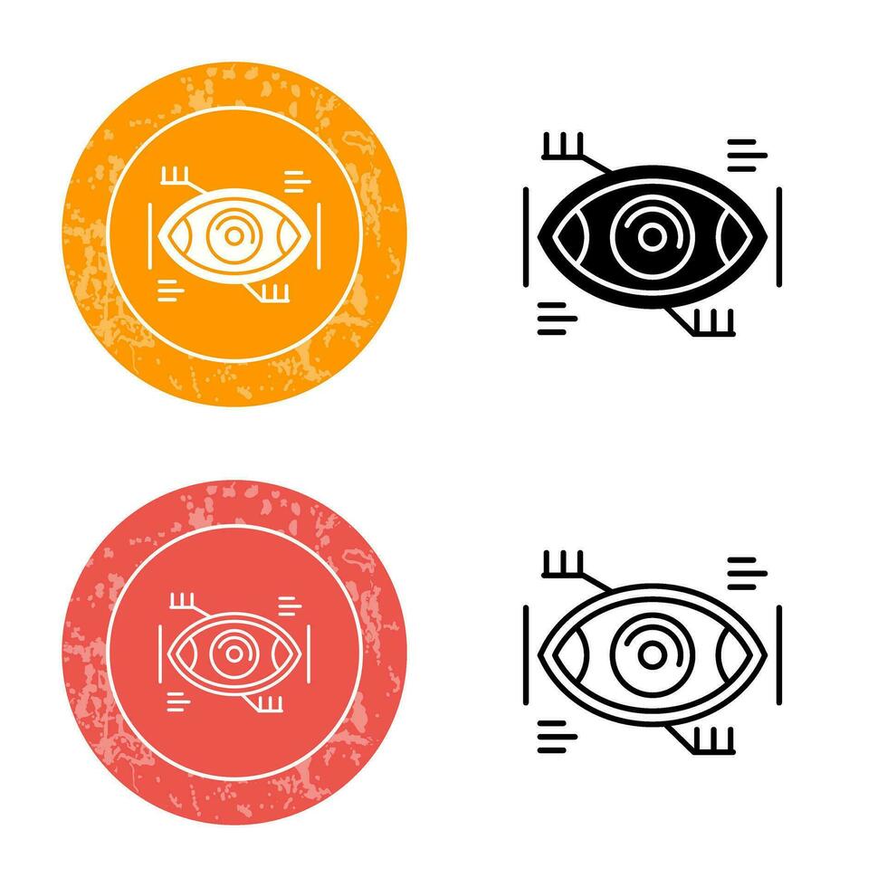 Eye Recongnition Vector Icon