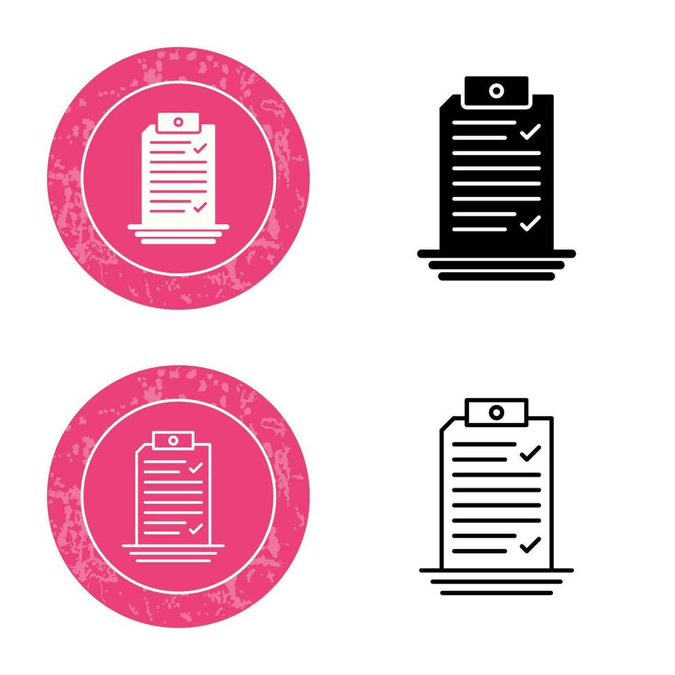 Check List Vector Icon