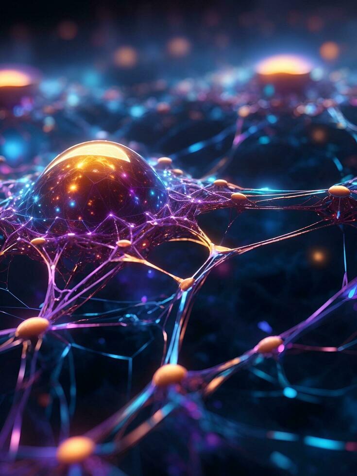 abstract light background, AI generated. photo